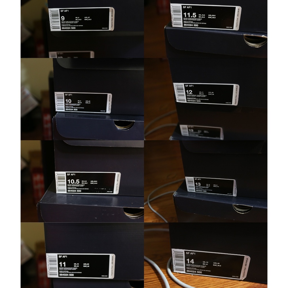 Nike SF AF1 Air Force 1 Boot High Purple 864024 5 - Picture 8 of 8